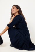 Rita Dress - Midnight Corduroy