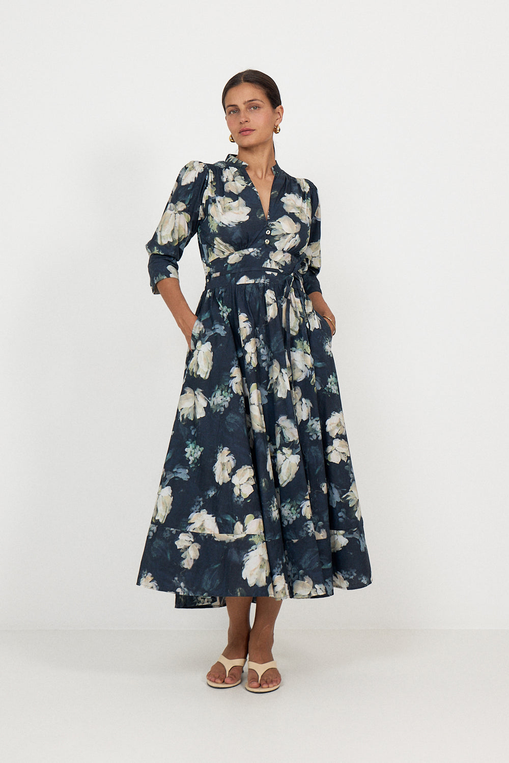 Maria Dress - Blue Garden