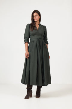 Maria Dress - Moss Green