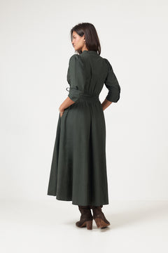 Maria Dress - Moss Green