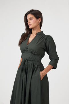 Maria Dress - Moss Green