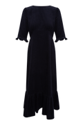 Rita Midiklänning - Midnight Corduroy