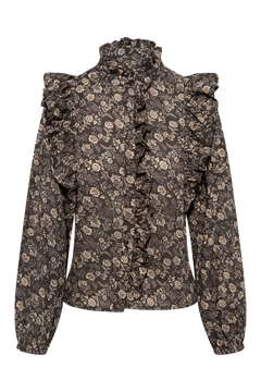 Maya Blouse - Beige Botanic