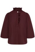 Ella Blouse - Rich Maroon