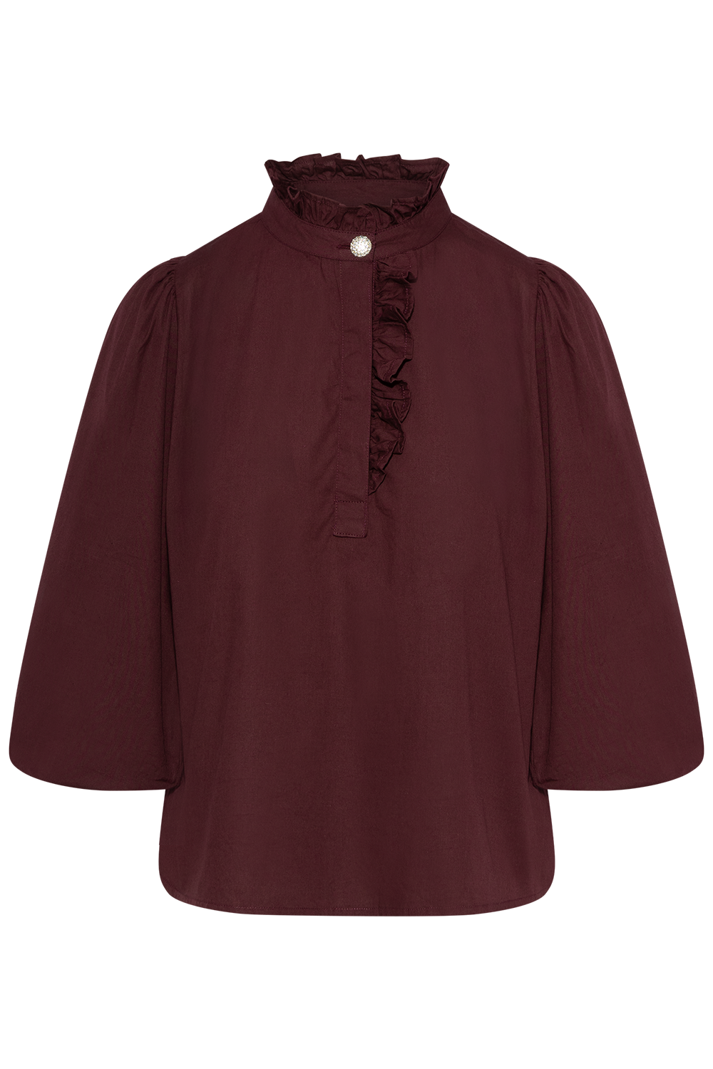 Ella Blouse - Rich Maroon