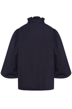 Ella Blouse - Marine Poplin
