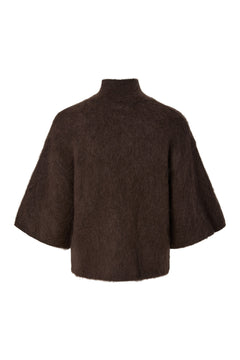 Yastilde 2/4 Mohair Blend Knit Pullover - Mole Melange