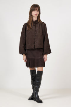Yascolly Hw Suede Skirt - Coffee Bean