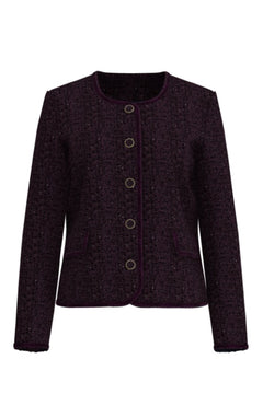 Yasselina Ls Blazer Jacket - Plum Perfect