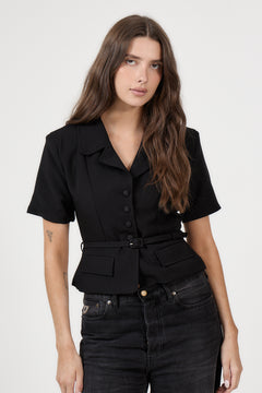 Annieic Tee Blazer - Black