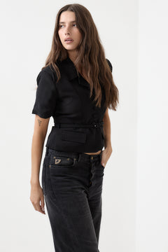 Annieic Tee Blazer - Black