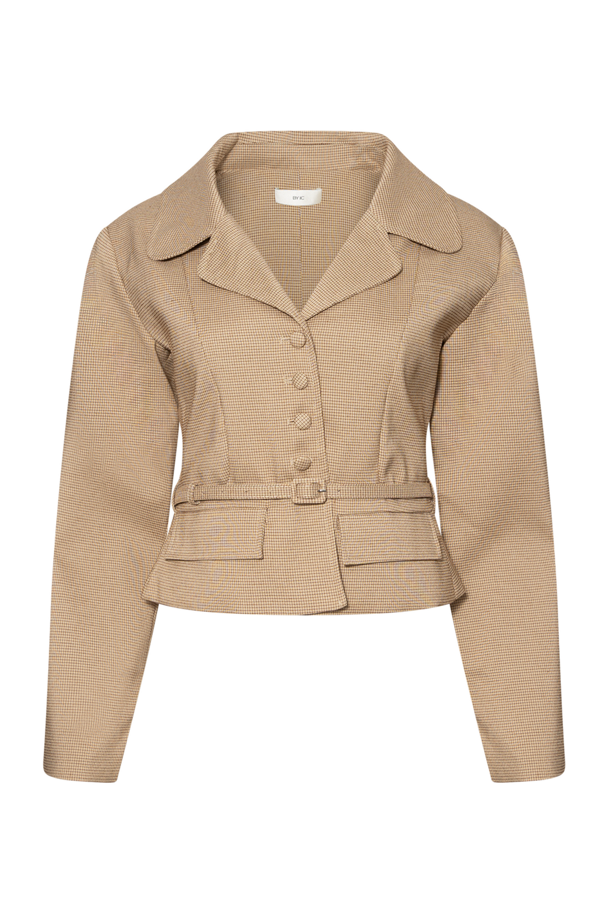 Annieic Blazer - Light Brown Small Checks