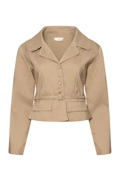 Annieic Blazer - Light Brown Small Checks