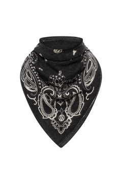 Paisley Scarf - Black & White