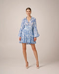 Chiffon Mini Dress - Skye Blue