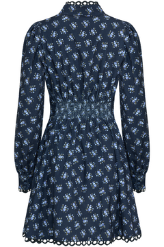 Disa Cord Mini Dress - Navy Floral