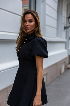 Svanaug Mini Dress - Black