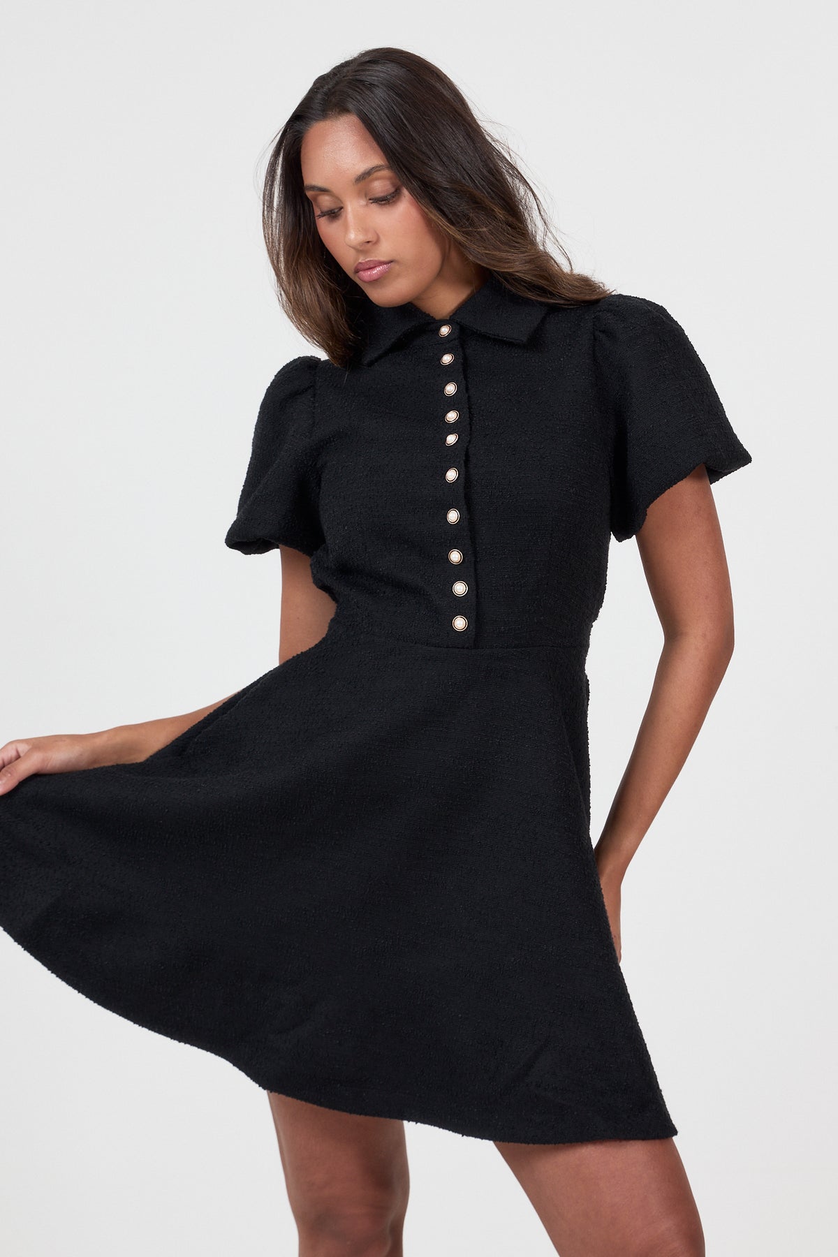 Svanaug Mini Dress - Black