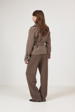 Veraic Trenchcoat - Brown Checks