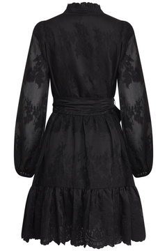 Sagali Wide Lace Dress - Black