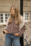 Victoria Cashmere Triangle Scarf - Sand