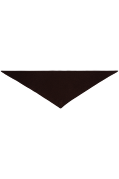 Victoria Cashmere Triangle Scarf - Dark Brown