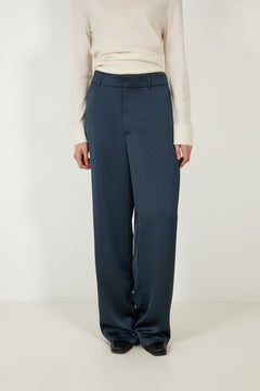Emmett Heavy Sateen Pants - Midnight Blue
