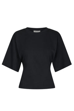 Asha Boxy Tee - Navy