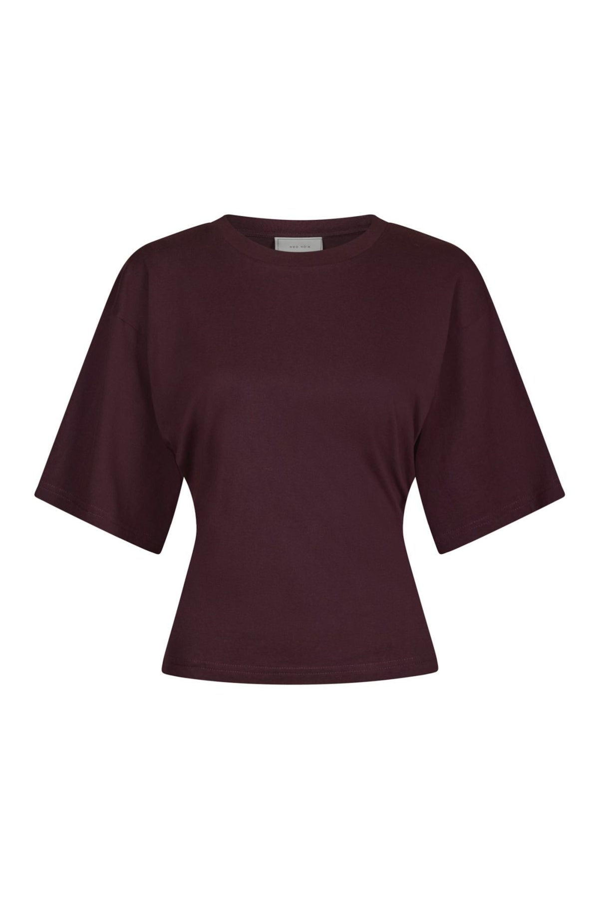 Asha Boxy Tee - Bordeaux