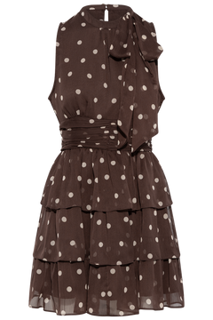May Big Dot Dress - Brown