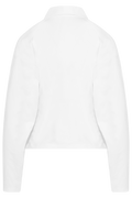 Heavy Stretch Jersey Draped Polo - Bright White