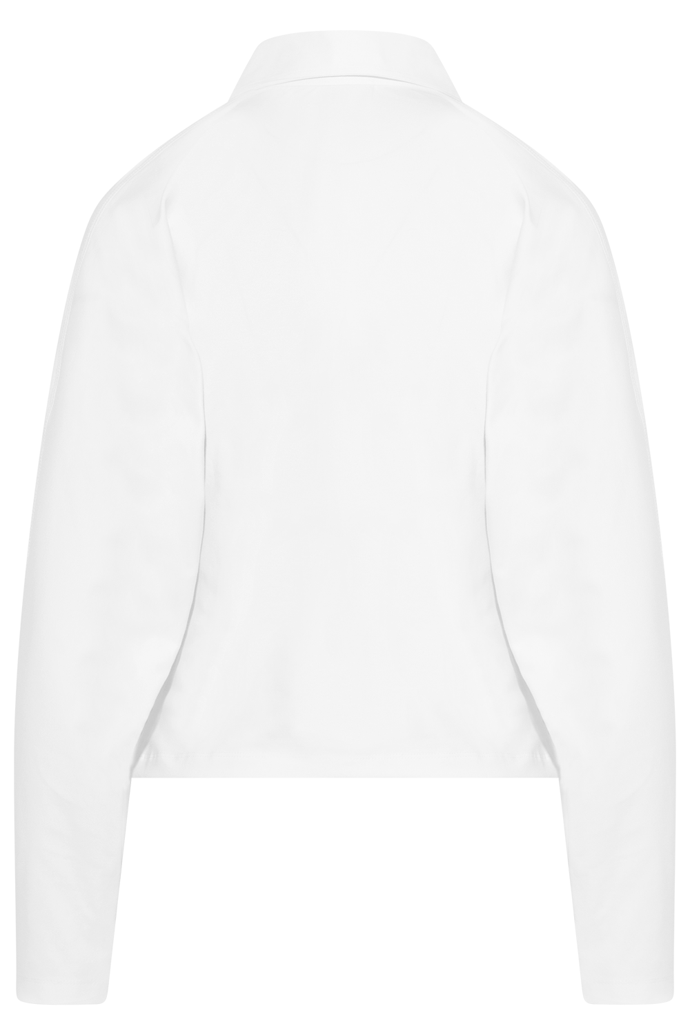 Heavy Stretch Jersey Draped Polo - Bright White