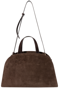 Romy Suede Bauletto - Dark Cocoa