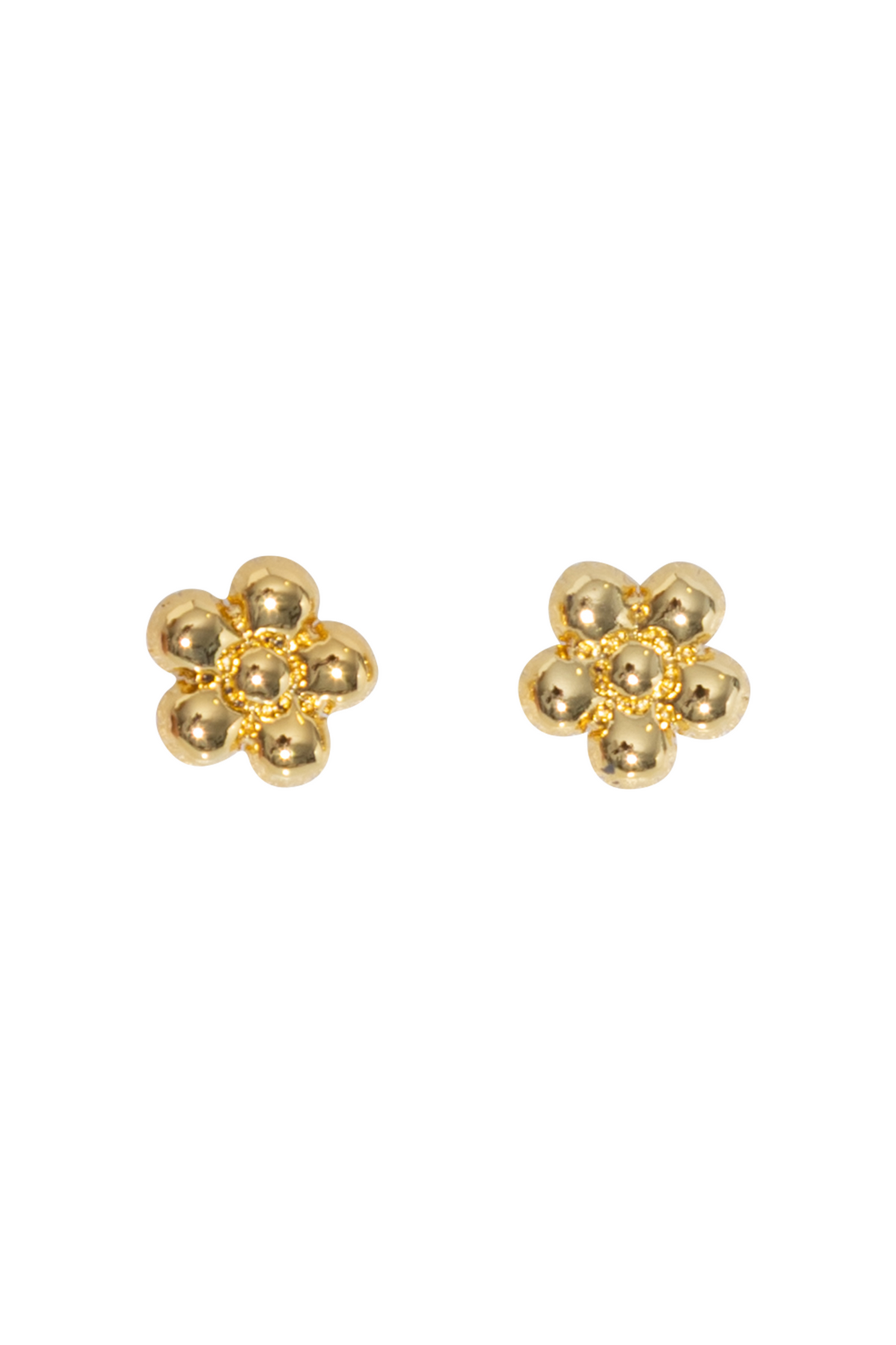 Daisy Balloon Stud Earrings - Gold