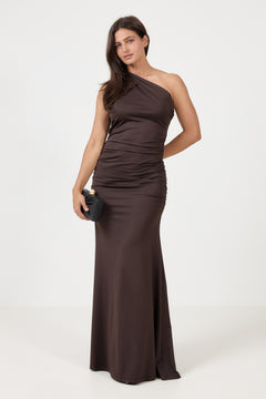Andreaic Maxi Dress - Chocolate Brown