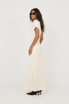 Adelie Crepe Dress - Ivory