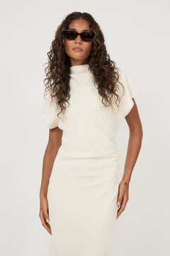 Adelie Crepe Dress - Ivory