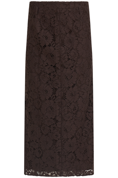 Lene Lace Pencil Skirt - Dark Brown