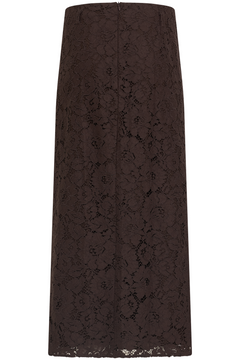 Lene Lace Pencil Skirt - Dark Brown