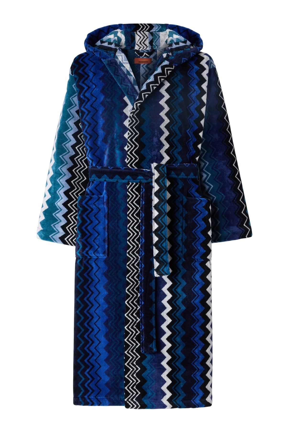 Giacomo Hooded Bathrobe - Blue