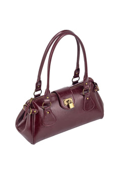 Isabella Raw Structure - Deep Burgundy
