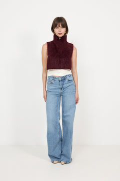 Belinda Chunky High Neck - Oxblood