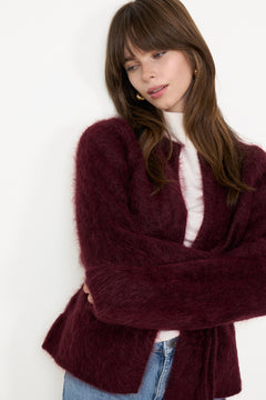 Fredrikke Chunky Cardigan - Oxblood