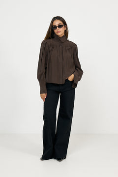 Tanya Blouse - Brown