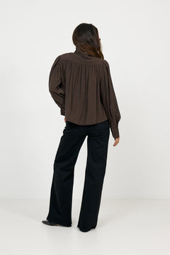 Tanya Blouse - Brown