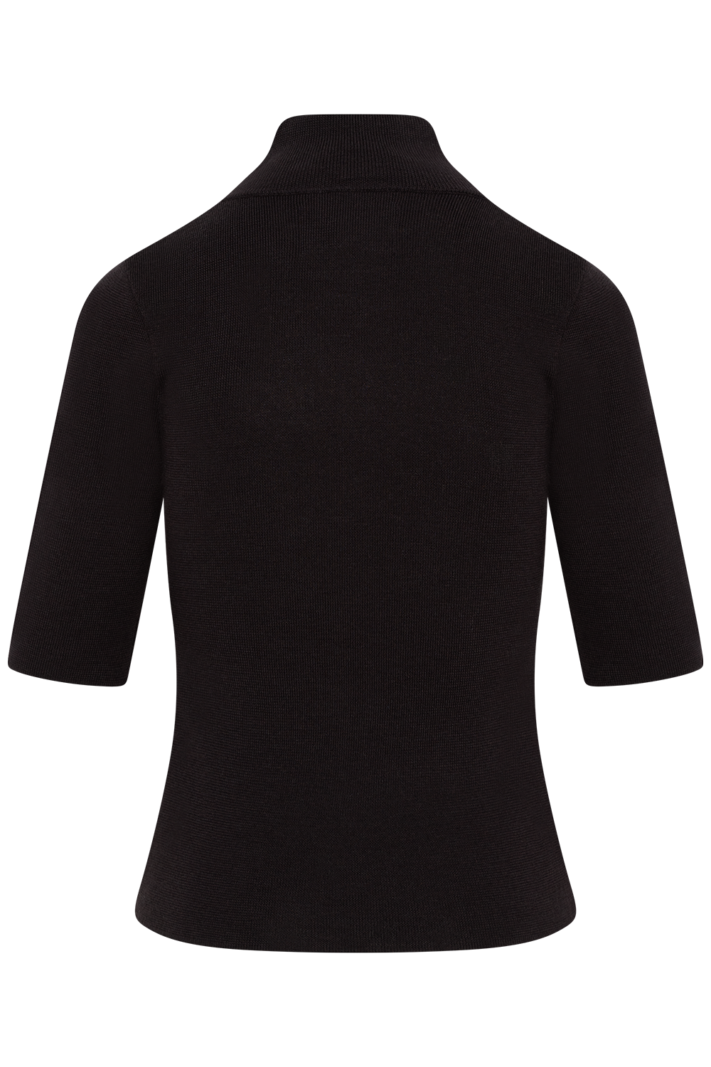 Melly Merino Tee - Mörkbrun