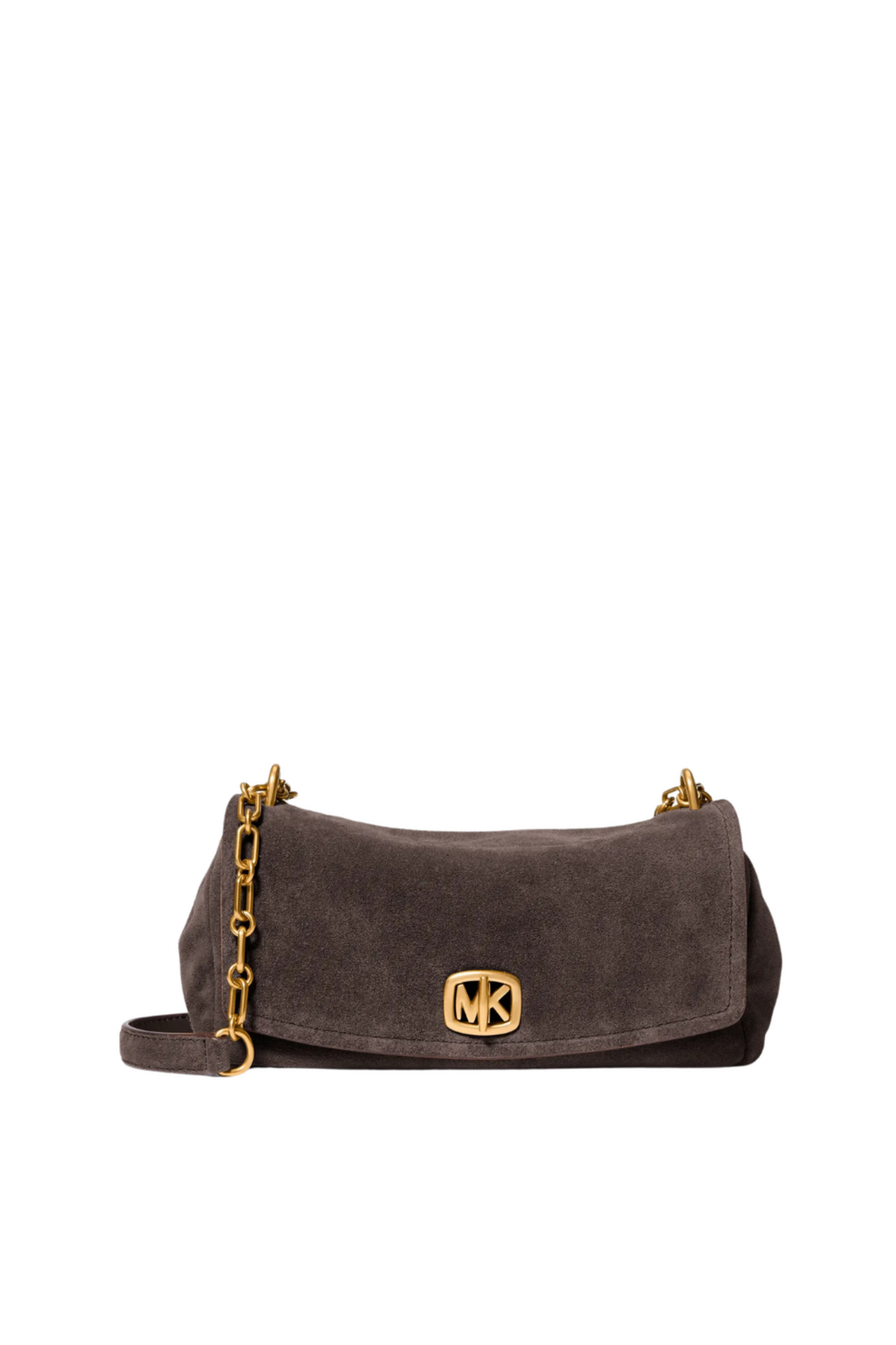 Bryant Small Suede Convertible Shoulder Bag - Chocolate