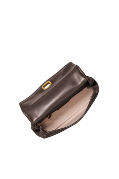Bryant Small Suede Convertible Shoulder Bag - Chocolate