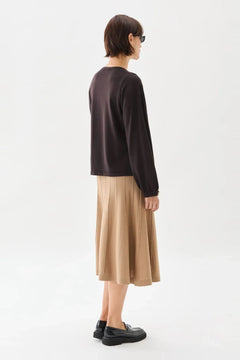 Esme Cuff Top - Brown
