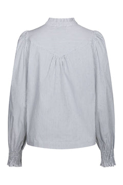 Astrida Stripe Stone Blouse - White